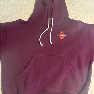 Free people movement Plum Hoodie with Chest Graphic